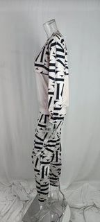 Women's Printed Long Sleeve Street Slim Fit Fashion Casual Suit - DanaFashionstore