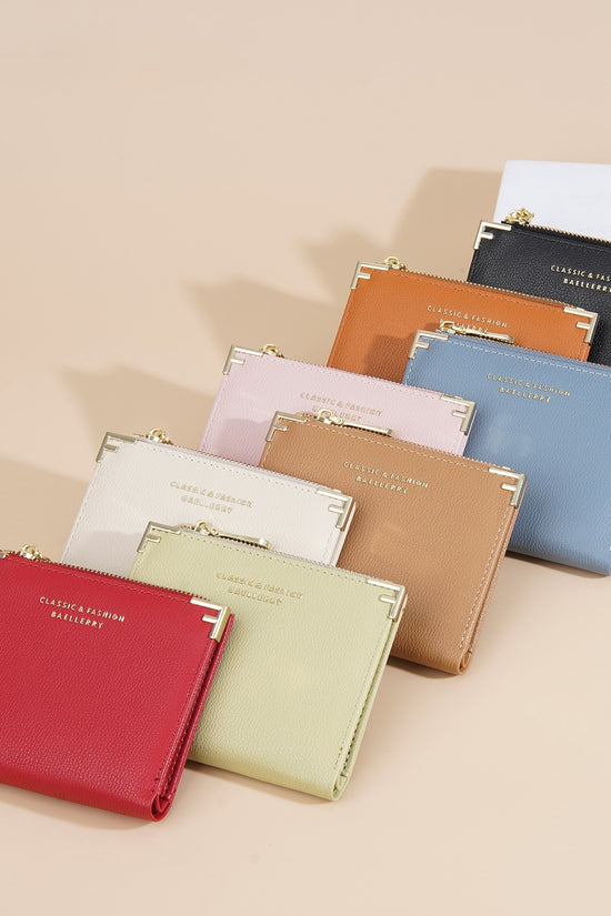 Women's Wallet Short Multiple Card Slots Zipper Bag Coin Purse - Dana Fashion