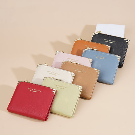 Women's Wallet Short Multiple Card Slots Zipper Bag Coin Purse - Dana Fashion