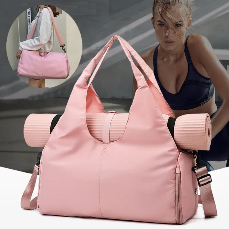 Women Yoga Bag Sports Fitness Dry And Wet Separation Large Capacity Storage Travel Bags Can Carry Yoga Mats - DanaFashionstore