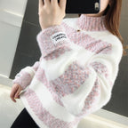 Laid-back, Snow-white Knitted Base-layer Top