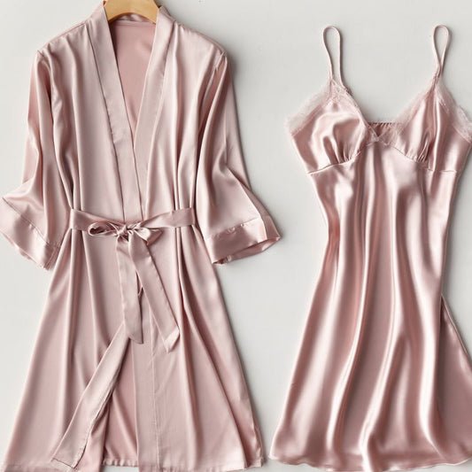 Two-piece suspender nightgown - Dana Fashion