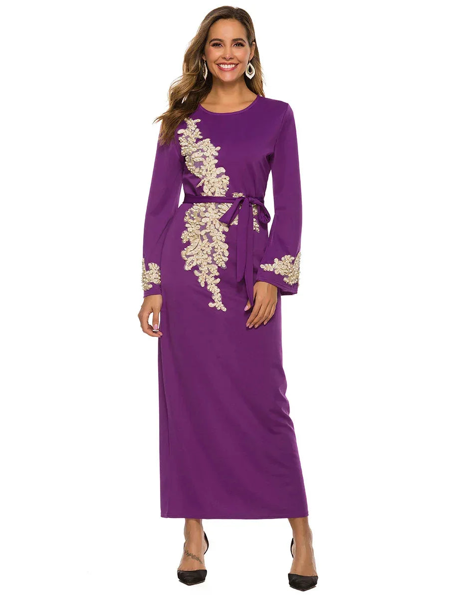 Muslim embroidered dress - DanaFashionstore