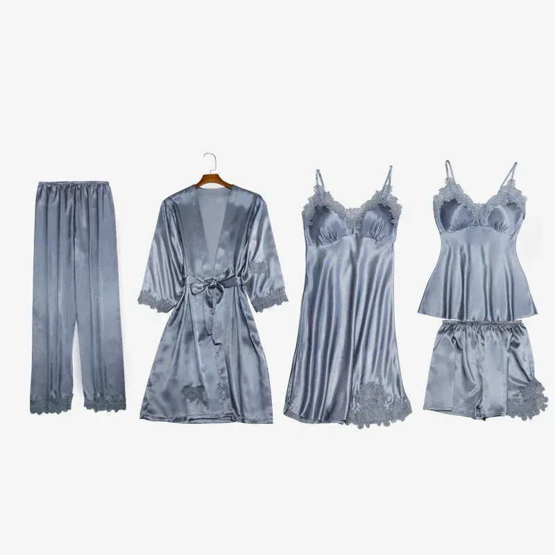 Women's Suspenders Nightgown 2026 - Satin Sleepwear Dress - DanaFashionstore