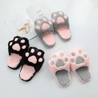 Imitation rabbit fur and cat's paw slippers - DanaFashionstore