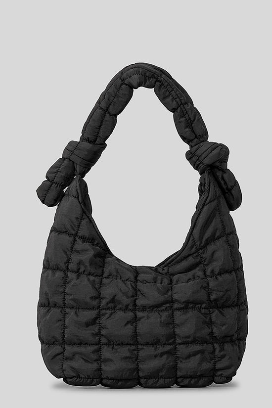 Simple Quilted Bubble Texture Cloud Pleated Handbag For Women - Dana Fashion
