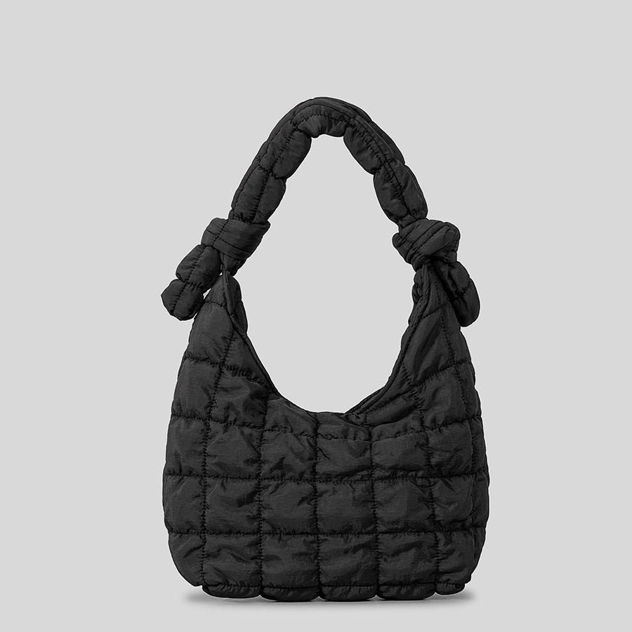 Simple Quilted Bubble Texture Cloud Pleated Handbag For Women - Dana Fashion