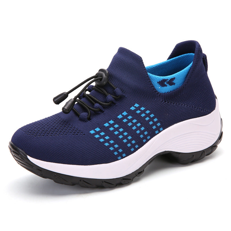 Women's Spring And Summer New Casual Flying Knit Sneakers