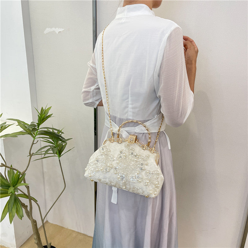 Pearl Embroidered Fashion Handbag Cheongsam Banquet Dana Fashion