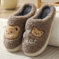 Bear Slippers Winter Warm House Shoes For Women Couple - DanaFashionstore