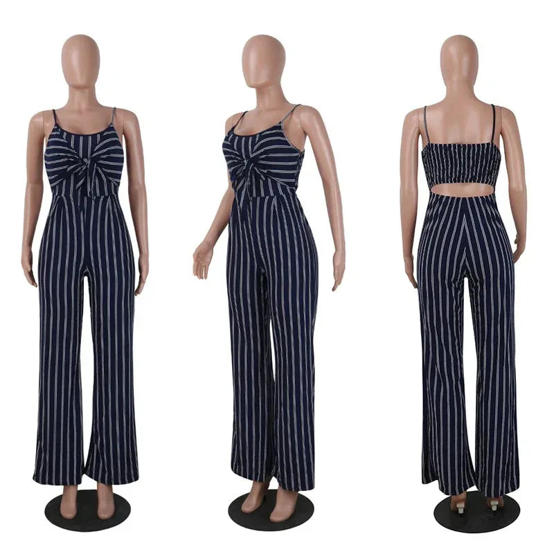 Striped Jumpsuit 2026 - Classic Casual One-Piece Jumpsuit - DanaFashionstore