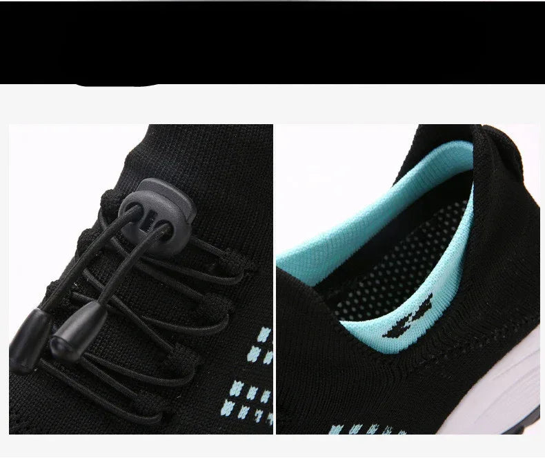Women's Spring And Summer New Casual Flying Knit Sneakers - DanaFashionstore