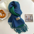 Double-sided Artificial Cashmere Scarf Women's Winter Warm Couple - DanaFashionstore