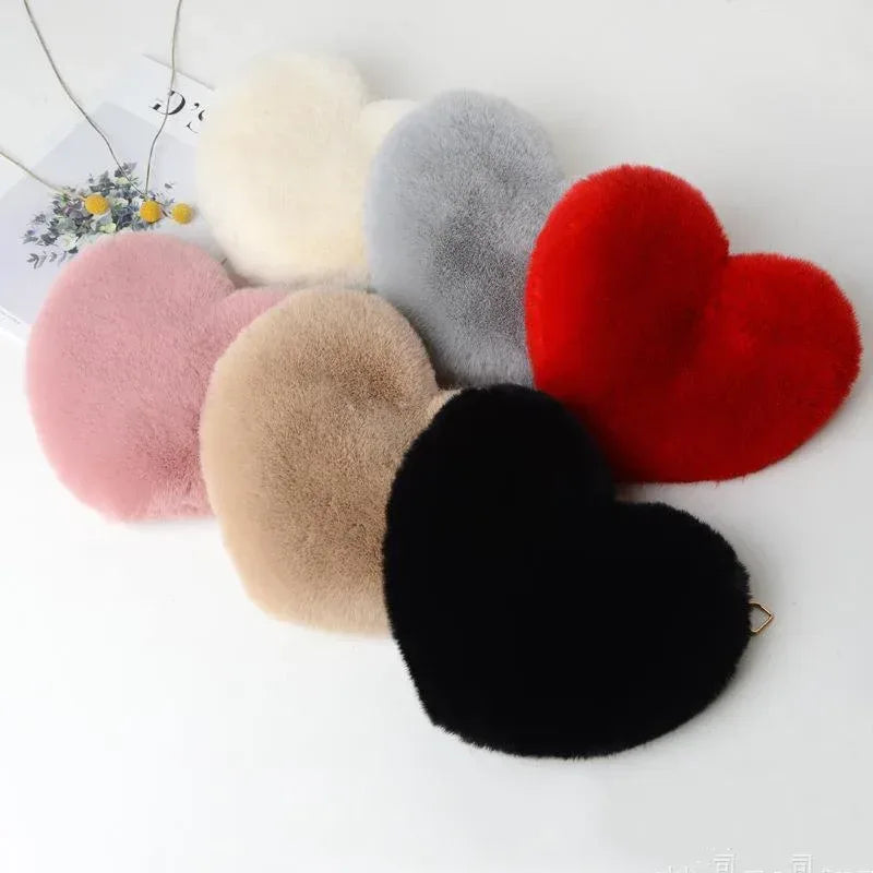 Love Bags For Women Plush Chain Shoulder Bags Valentine's Day Party Bag - DanaFashionstore