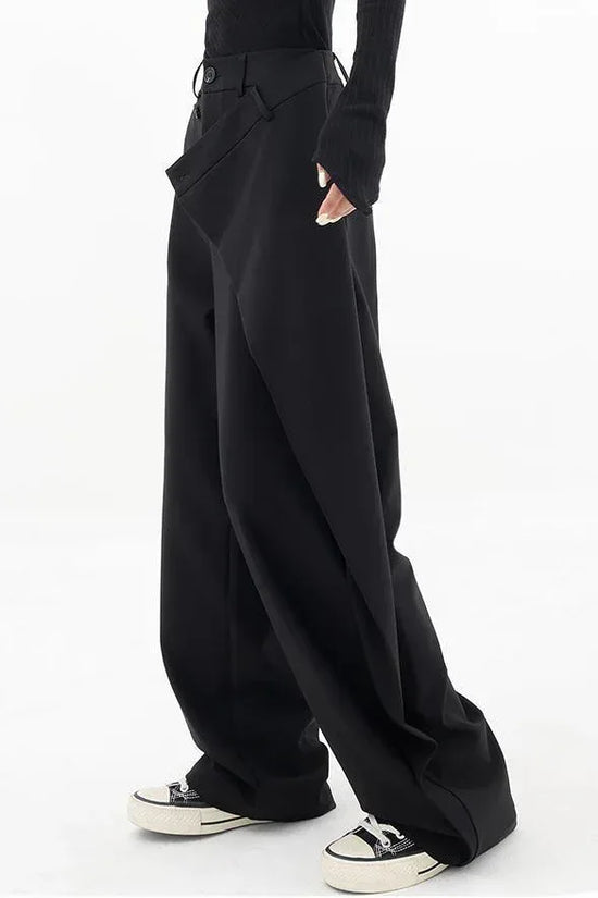 Irregular Wide-leg Pants Ins Fashion Loose Trousers Women's Clothing - DanaFashionstore