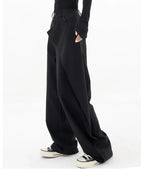 Irregular Wide-leg Pants Ins Fashion Loose Trousers Women's Clothing - DanaFashionstore