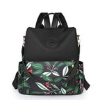 Trendy Printed Oxford Cloth Backpack Female 2024 New Cow Anti-theft Large Capacity Leisure - DanaFashionstore