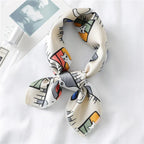 Fashionable All-match Satin Artificial Silk Scarf - DanaFashionstore