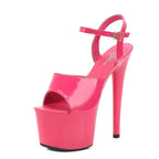 Summer New Patent Leather Fish Toe Shoes For Women High Heels Fine Sexy - DanaFashionstore