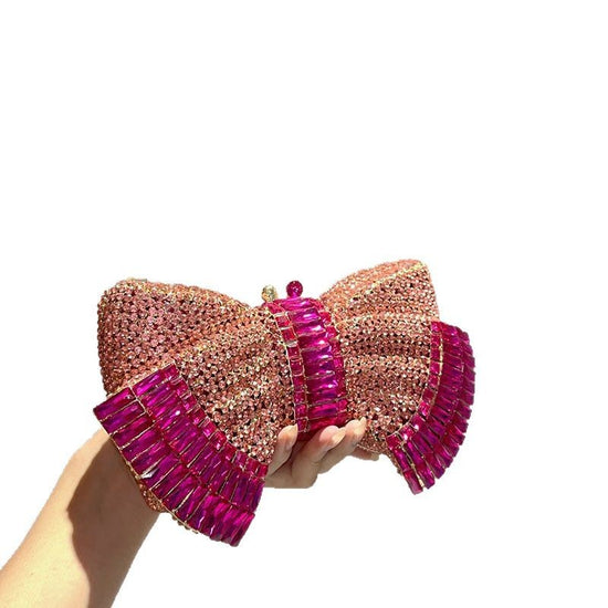 Fashion Metal Bow Clutch Crossbody Bag - Dana Fashion