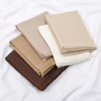 Flat Slub Cotton Solid Color Scarf Breathable Monochrome - DanaFashionstore