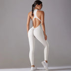Solid Beauty-Back Yoga Jumpsuit 2026 - Fitness Running Dance Bodysuit - DanaFashionstore