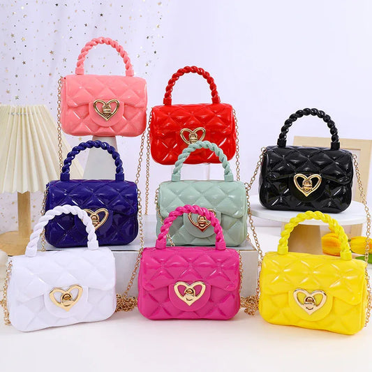 Plastic Transparent Jelly Mini Love Handbag - DanaFashionstore