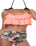 Ruffled flounced high waist bikini - DanaFashionstore