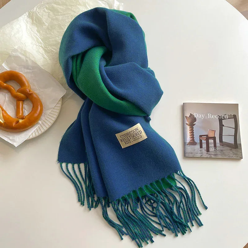 New Scarf Autumn And Winter Popular Color Matching Cashmere Scarf For Women - DanaFashionstore