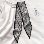 Narrow Long Strip Small Silk Scarf Women Fashion Leopard Pattern - DanaFashionstore