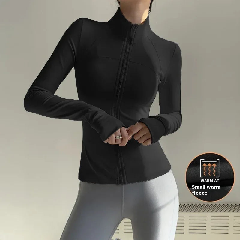 New UV-proof Yoga Clothes Stand-up Collar Slim Fit Coat - DanaFashionstore