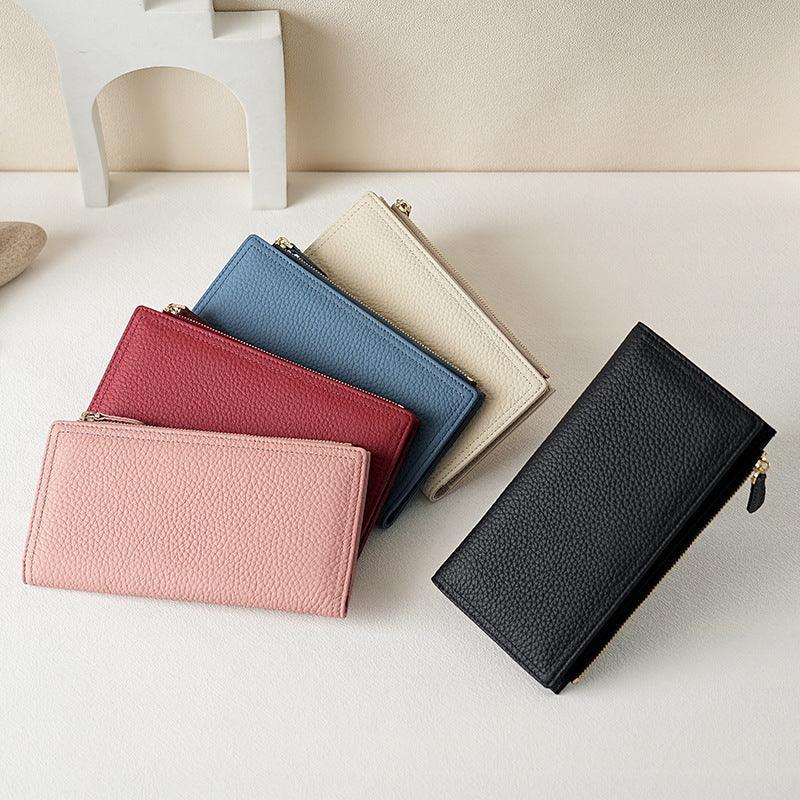 Women's Cowhide Anti-magnetic Anti-theft Long Wallet - DanaFashionstore
