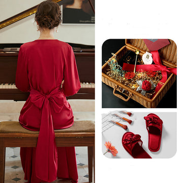 Red slipper gift box