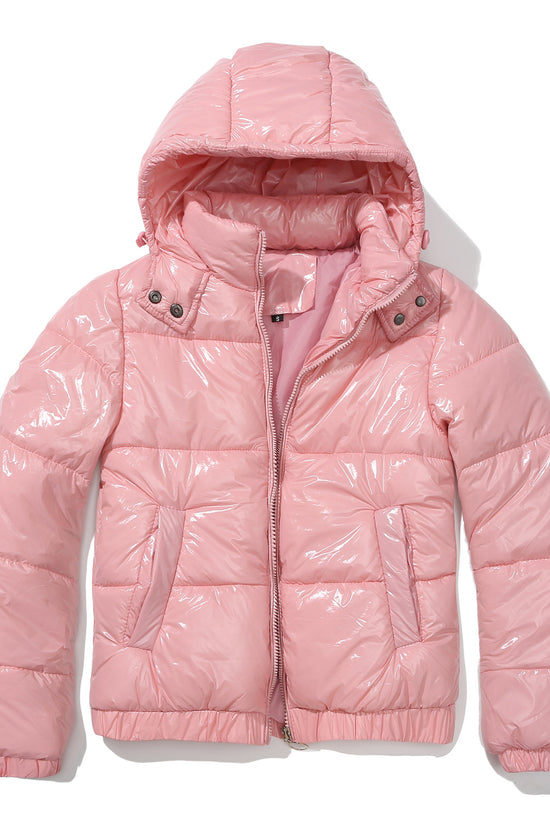 New Fall Winter Hooded Film Splash Proof Jacket Long-sleeved Cotton-padded Coat