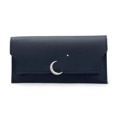 Star Moon Rivet Zipper Soft Leather Coin Wallet - DanaFashionstore