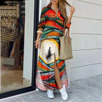 Fashion Printed Long Sleeve Dress 2026 - Maxi Long Dress - DanaFashionstore
