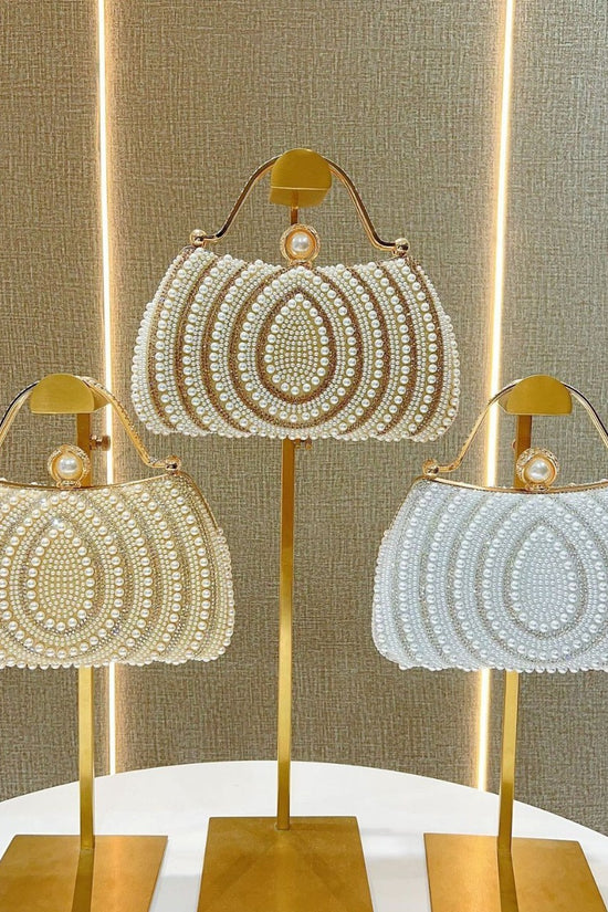 Women's Pearl Diamond Shoulder Handbag - Dana Fashion