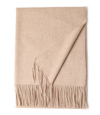 New Solid Color Wool Long Beard Warm Tassel Scarf Thick - DanaFashionstore