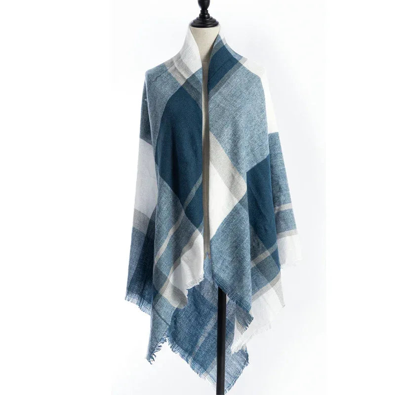 Women's Cashmere-like Plus-sized Double-sided Qicaigei Scarf Shawl - DanaFashionstore