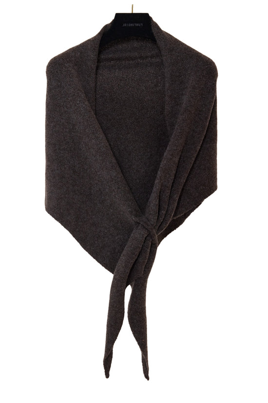 Winter Triangular Shawl INS Solid Color Soft Thickened Knitted Neck Wrap Korean Version Warm Shawl For Women