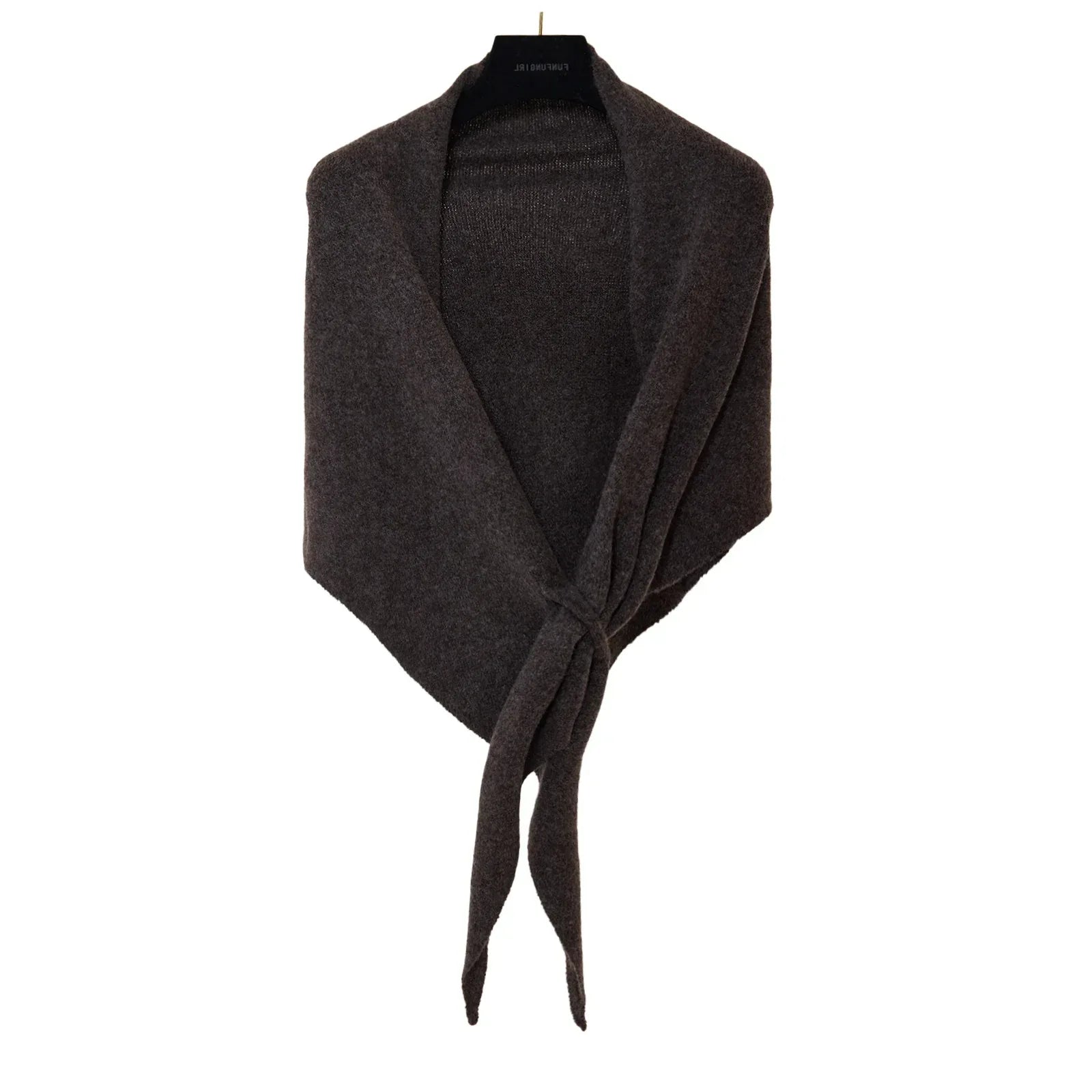 Winter Triangular Shawl INS Solid Color Soft Thickened Knitted Neck Wrap Korean Version Warm Shawl For Women - DanaFashionstore