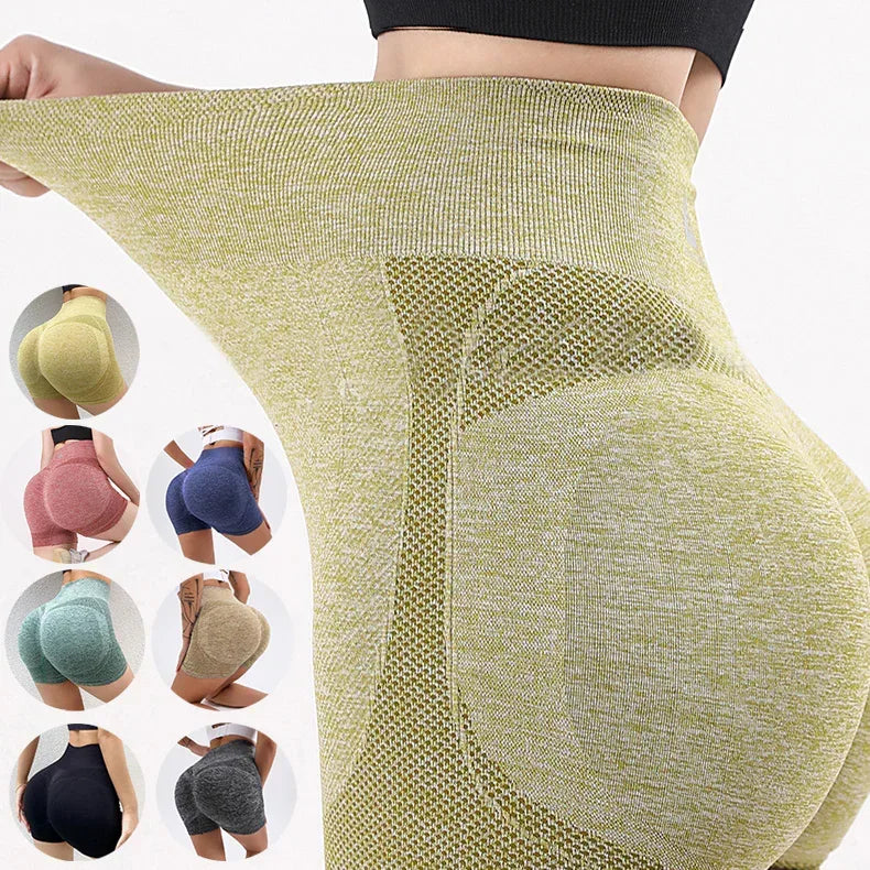 Fitness Yoga Shorts Pants Butt Lifting Seamless Leggings Women Gym - DanaFashionstore