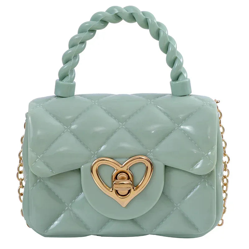 Plastic Transparent Jelly Mini Love Handbag - DanaFashionstore
