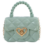 Plastic Transparent Jelly Mini Love Handbag - DanaFashionstore