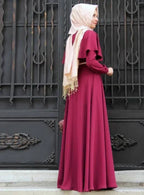 Plus Size Muslim Dress Cape - Elegant Hui Costume Arab National Robe for Women - DanaFashionstore