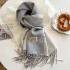 Double-sided Artificial Cashmere Scarf Women's Winter Warm Couple - DanaFashionstore
