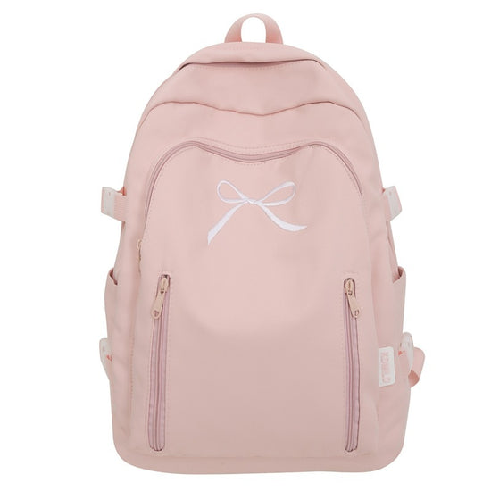 Large Capacity Girl Bow Backpack With College Style - Dana Fashion