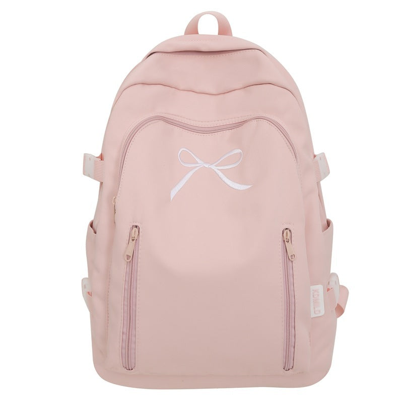 Large Capacity Girl Bow Backpack With College Style - Dana Fashion