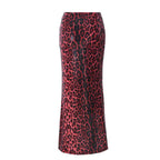 Leopard Print Sequin Stitching Stretch Skirt - DanaFashionstore