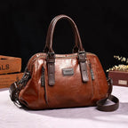 One-shoulder Portable Messenger Large-capacity Soft Leather Female Bag - DanaFashionstore